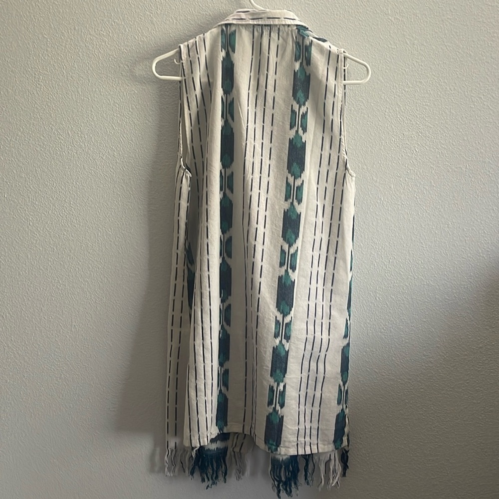 Sleeveless boho trival Kimono Vest - Picture 2 of 5